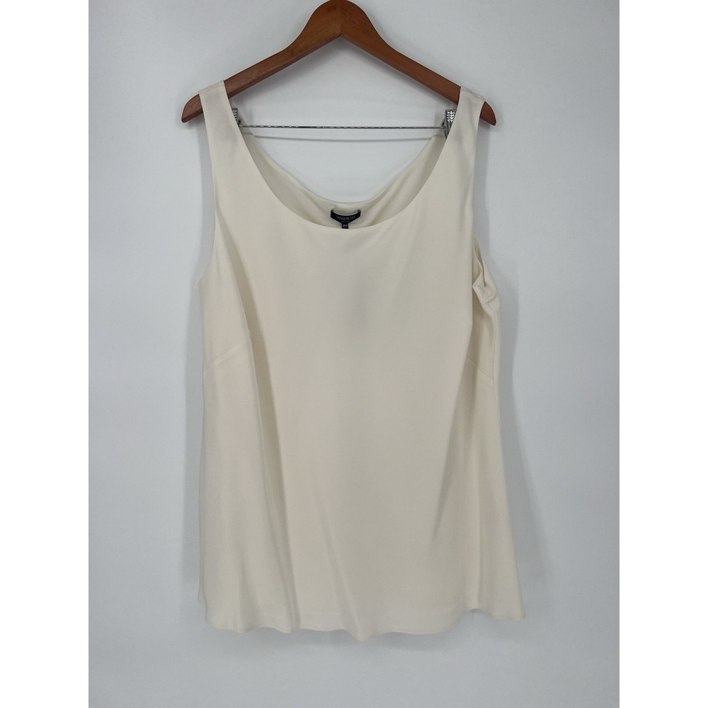 NWT LAFAYETTE 148 NEW YORK CLOUD DOUBLE GEORGETTE SILK BIAS‎ TANK 20